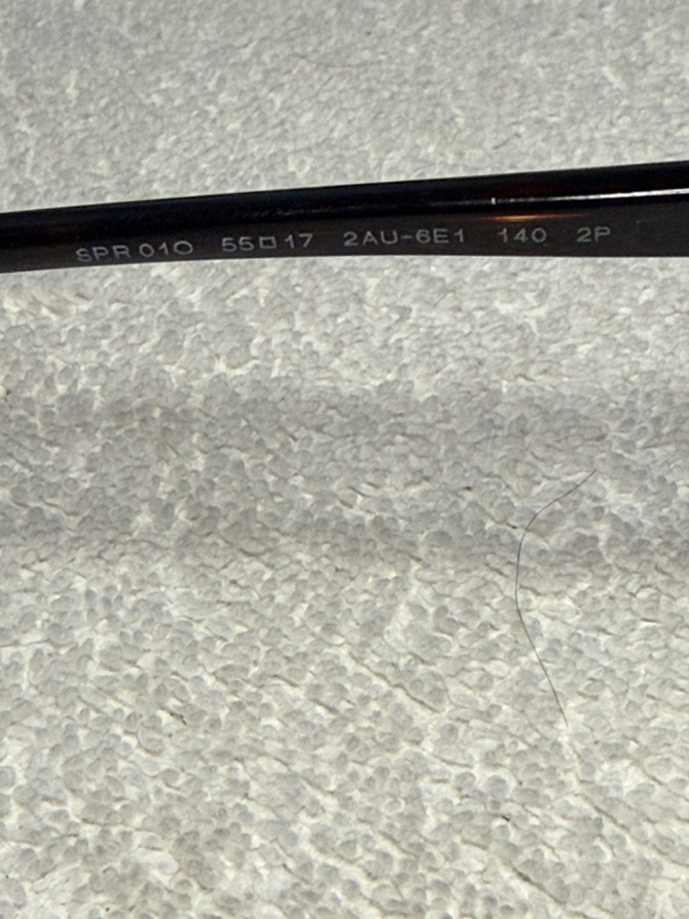 Prada SPR 01O Sunglasses Womens 55-17 Tortoiseshell Polarized Butterfly Italy - Picture 4 of 10